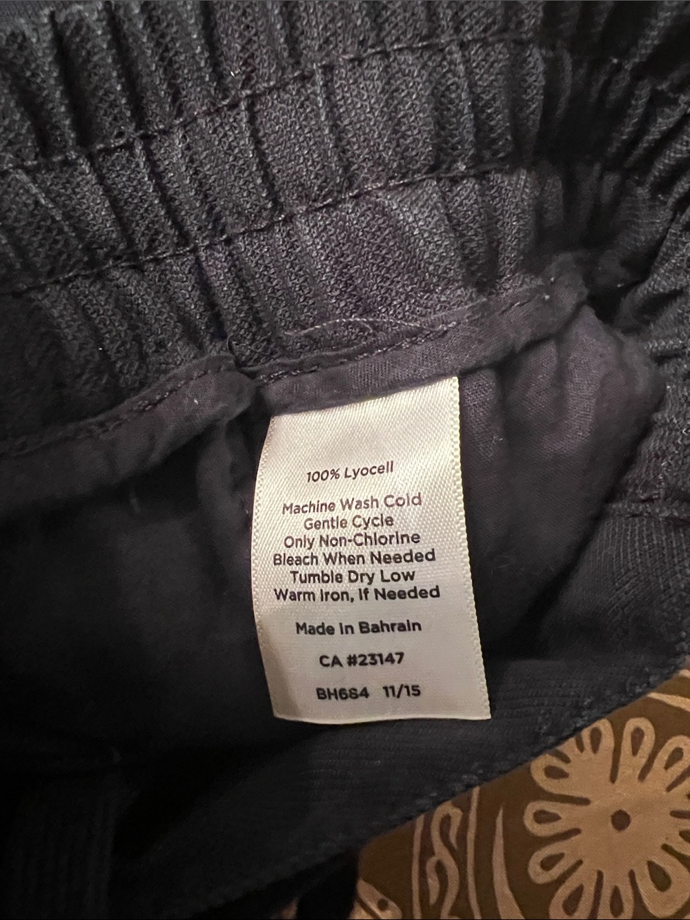 Talbots Navy Drawstring Pull-On Pants - Picture 7 of 7